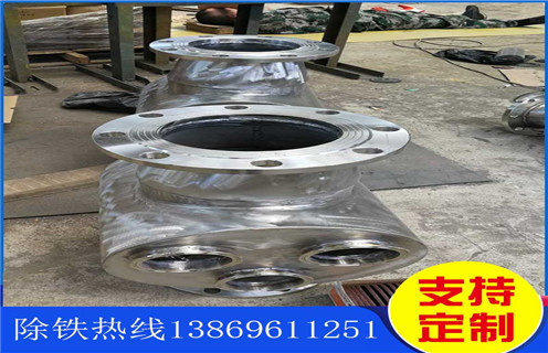 管道除鐵器，棗莊管道除鐵器_棗莊管道除鐵器應(yīng)用安裝示意圖型12000高斯_可定制工作原理
