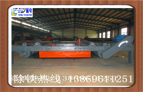 自卸式電磁除鐵器，福建超強(qiáng)干式自卸式電磁除鐵器_福建超強(qiáng)干式自卸式電磁除鐵器廠家配件_型號(hào)及工作視頻